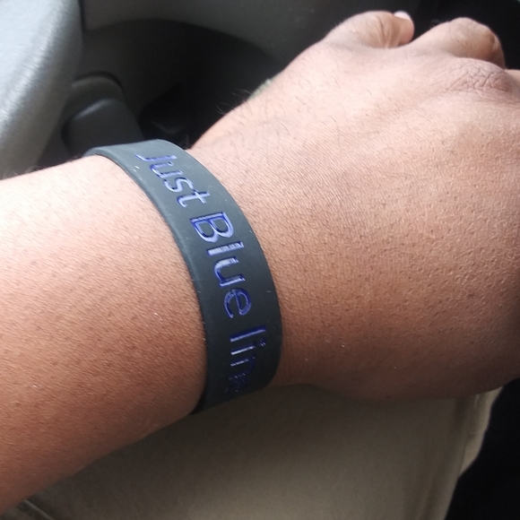 JUST BLUE LINE IT silicone wristbands - Picture 3 of 3